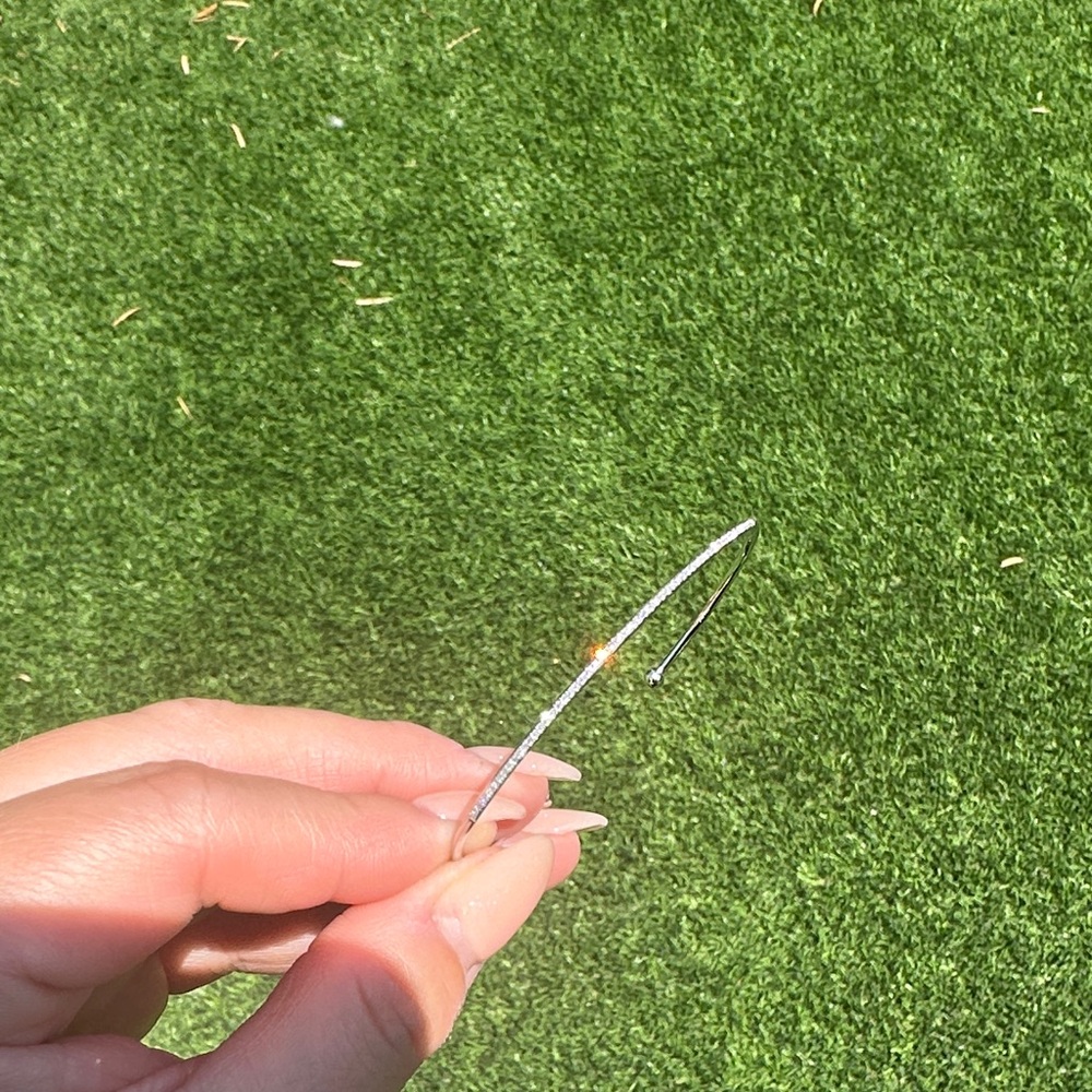 Diamond Bangle Bracelet 14kw